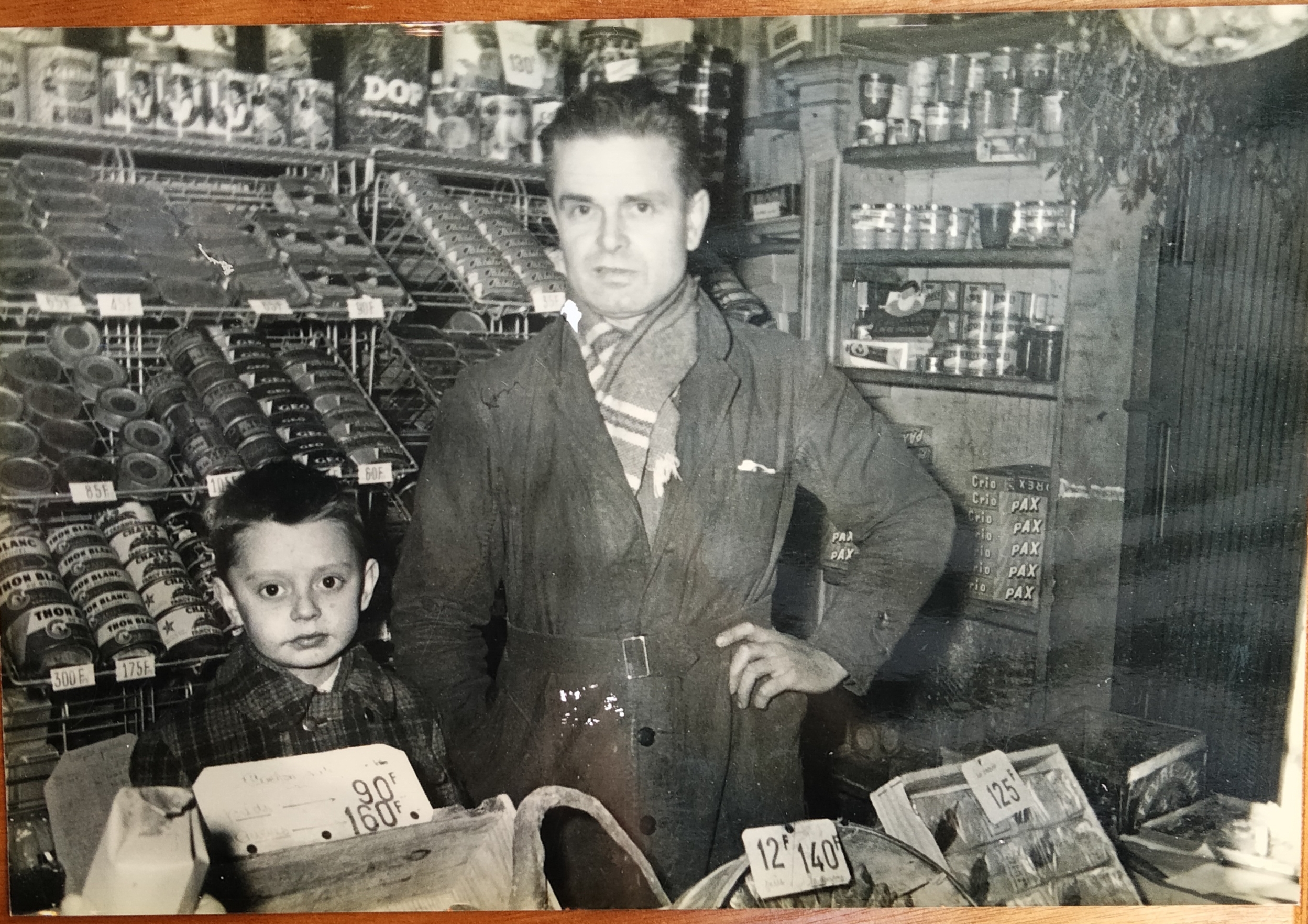Arrière Grand père et grand père 1956